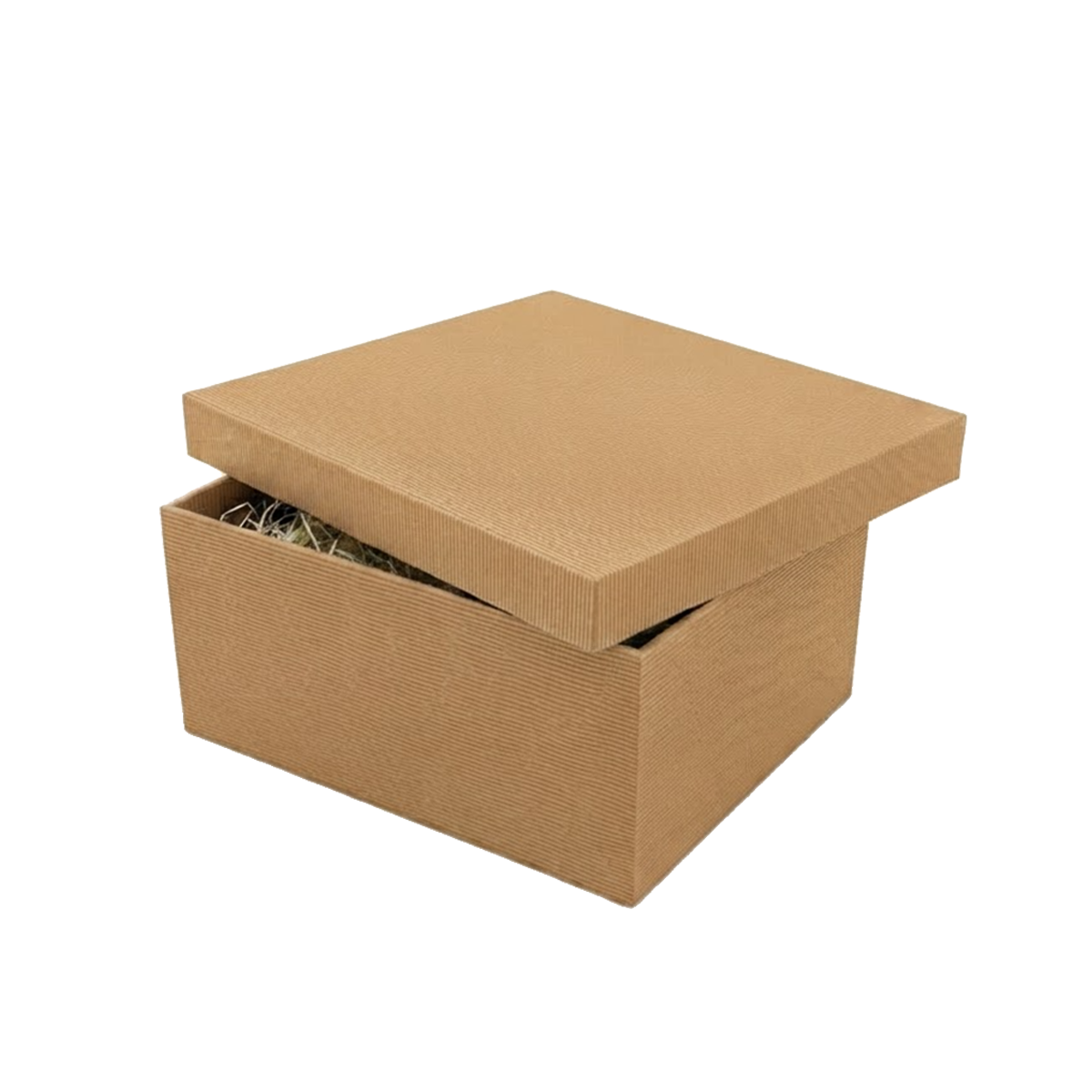 Darovna kutija, dno kocka 250x250x120mm smeđa